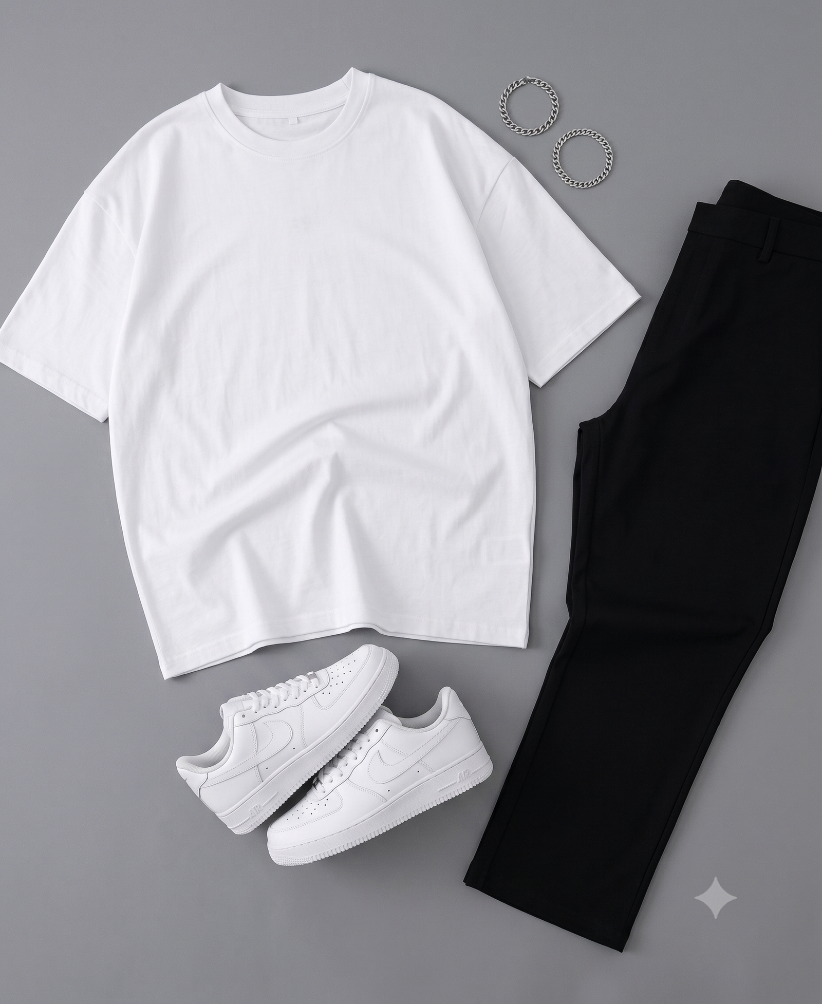 Ensemble T-shirt Oversize Coton + Baggy Jogger – Confort Streetwear Premium