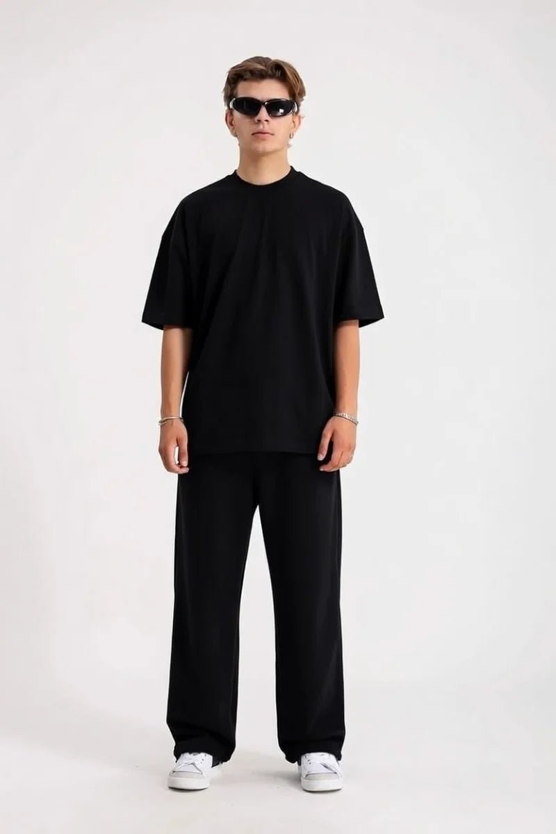 Ensemble T-shirt Oversize Coton + Baggy Jogger – Confort Streetwear Premium
