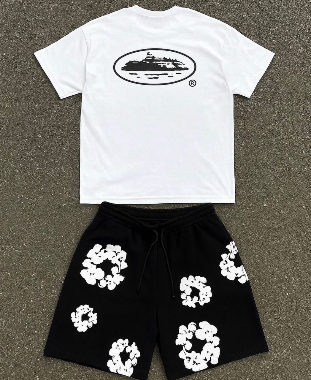 Ensemble CORTEIZ Short & T-Shirt Oversize Haute Qualité – Streetwear Premium & Confort Absolu